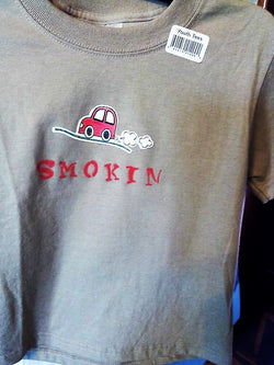 "Smokin" Red Car Applique Toddler T-Shirt - FayZen's Kreations