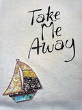 "Take Me Away" Handcrafted Unisex T-Shirt plus Necklace Set - FayZen's Kreations