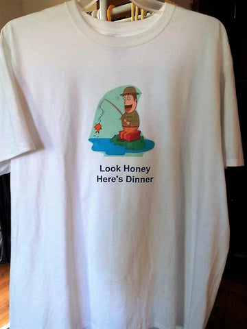 "Look Honey Here's Dinner" Men's Hand Crafted T-Shirt - FayZen's Kreations