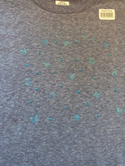 Turquoise Glitter Symbols Hand Crafted Youth T-Shirt - FayZen's Kreations
