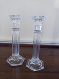 Formal Tall Crystal Fluted Candle Holders - FayZen's Kreations