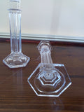 Formal Tall Crystal Fluted Candle Holders - FayZen's Kreations