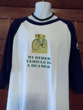 "My Other Vehicle is a Beamer" Men's Baseball Shirt plus Leather Necklace - FayZen's Kreations
