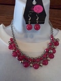 Hand-Painted Unisex T-Shirt with Red Checkered Heart & Crystal Letter "L" plus Necklace Set - FayZen's Kreations