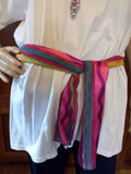 Purple Gems Hand Crafted Ladies T-Shirt with Decorative Scarf & Necklace Set - FayZen's Kreations