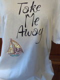 "Take Me Away" Handcrafted Unisex T-Shirt plus Necklace Set - FayZen's Kreations