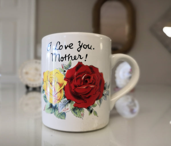 "I Love You Mother!" Porcelain Coffee Mug - FayZen's Kreations