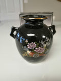 Black Asian Inspired Vase with Cart - FayZen's Kreations