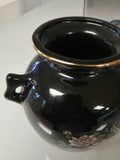 Black Asian Inspired Vase with Cart - FayZen's Kreations